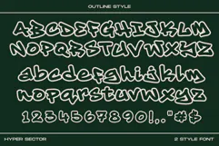 Hyper Sector Webfont Modern Graffiti Display Font Product Image 8