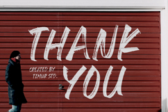 Hyper Track - All Caps Handbrushed Font Product Image 7