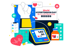 10 World Hypertension Day Illustration Product Image 1