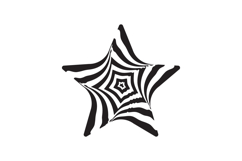 Hypnosis black and white shape art design Product Image 1