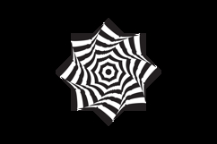 Hypnosis black and white shape art isolated Product Image 2