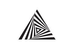 Hypnosis black and white shape art vector Product Image 1