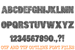 Hypnotic Swirl Bold Font Typography Lettering ABC OTF Product Image 2