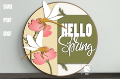 Spring Welcome Signs Bundle SVG | Spring Wooden Door Hangers Product Image 4