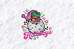 Trendy Groovy Santa Groovy Holidays SVG Design Product Image 3