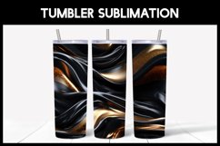 10 Black Gradient Abstract Glitter Tumbler Seamless Tumbler Product Image 3