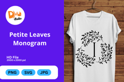 Petite Leaves Monogram Product Image 1