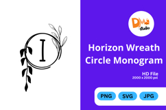 Horizon Wreath Circle Monogram Product Image 1