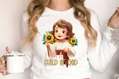 I Am A Child Of God Sublimation PNG Product Image 2