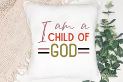 I Am a Child of God SVG, Christian SVG Product Image 2
