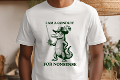 I Am A Conduit For Nonsense SVG - Funny Musketeer Alligator Product Image 3