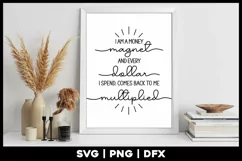 I am a money magnet | Law of Attraction Quote for Money Product Image 1