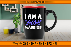 I Am A Warrior Stomach Cancer Awareness SVG Product Image 3