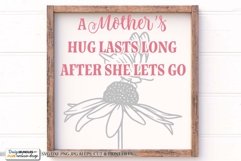 A Mother's Hug Lasts Long After She Lets Go SVG | Quote SVG Product Image 1