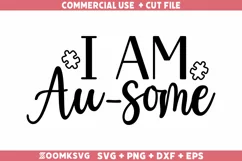 I am au-some SVG | Autism SVG | Autism PNG Product Image 1