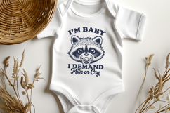 I’m Baby SVG PNG | Funny Raccoon Baby Quote, Cute Baby Humor Product Image 3