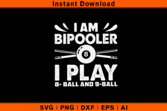 BiPooler SVG | Funny 8 Ball and 9 Ball Billiards Cut File Product Image 1