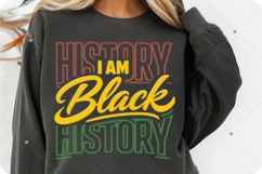 I am Black History PNG, Juneteenth PNG, Black history month Product Image 5