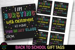 I Am Bursting With Excitement I Back to School Gift Tags