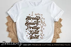 I am Enough Christian Quote SVG PNG EPS DXF Farmhouse Sign Product Image 1