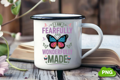 I Am Fearfully And Wonderfully Made PNG, Butterfly PNG Product Image 2