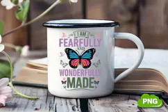 I Am Fearfully And Wonderfully Made PNG, Butterfly PNG Product Image 2