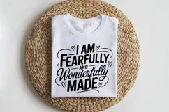 I Am Fearfully and Wonderfully Made SVG | Mental Health SVG Product Image 2