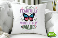 I Am Fearfully And Wonderfully Made PNG, Butterfly PNG Product Image 3