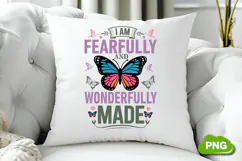 I Am Fearfully And Wonderfully Made PNG, Butterfly PNG Product Image 3