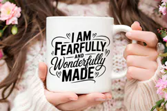 I Am Fearfully and Wonderfully Made SVG | Mental Health SVG Product Image 3