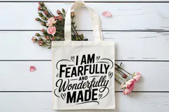 I Am Fearfully and Wonderfully Made SVG | Mental Health SVG Product Image 4