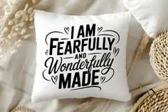 I Am Fearfully and Wonderfully Made SVG | Mental Health SVG Product Image 5
