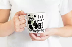 Panda Bear PNG | Funny Quotes Sublimation | Panda Clipart Product Image 2