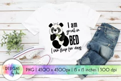 Panda Bear PNG | Funny Quotes Sublimation | Panda Clipart Product Image 1