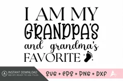 I am my grandpa's and grandma's favorite SVG Product Image 1