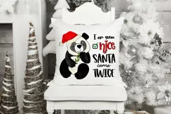 Funny Santa Saying | I am So Nice Santa Came Twice Product Image 3