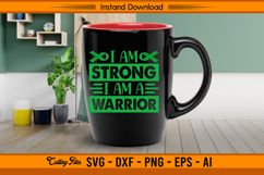 I Am Strong I Am A Warrior Liver Awareness SVG File Product Image 3