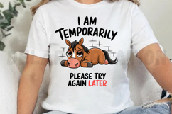 I Am Temporarily Please Try Again Later Sublimation PNG Product Image 4