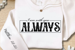 I Am With You Always Sleeve SVG Design Product Image 2