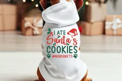 I Ate Santa's Cookies SVG ,Dog Christmas SVG Design Product Image 3