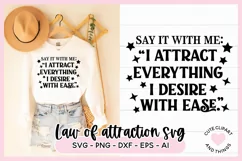 Law Of Attraction SVG - I Attract Everything I Desire SVG Product Image 1