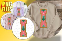 I Doodle Letter Style Sublimation Bright Christmas Spirit! Product Image 1