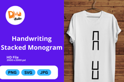 Handwriting Stacked Monogram Product Image 1