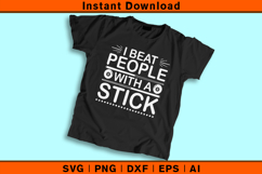 I Beat People With a Stick SVG | Funny Billiards Cut File Product Image 2
