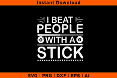 I Beat People With a Stick SVG | Funny Billiards Cut File Product Image 1