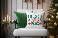 I Believe In Santa SVG ,Dog Christmas SVG Design Product Image 2