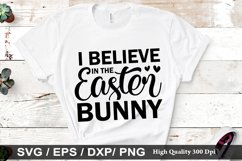 I believe in the easter bunny SVG - Easter Dog Design Product Image 1