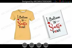 i believe in santa paws svg quote Product Image 3