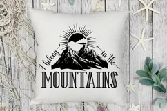 I belong in the mountains SVG , Travel Inspiration SVG Product Image 3
