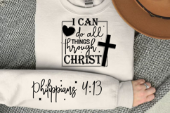 I Can Do All Things Through Christ Sleeve SVG Design Product Image 3
